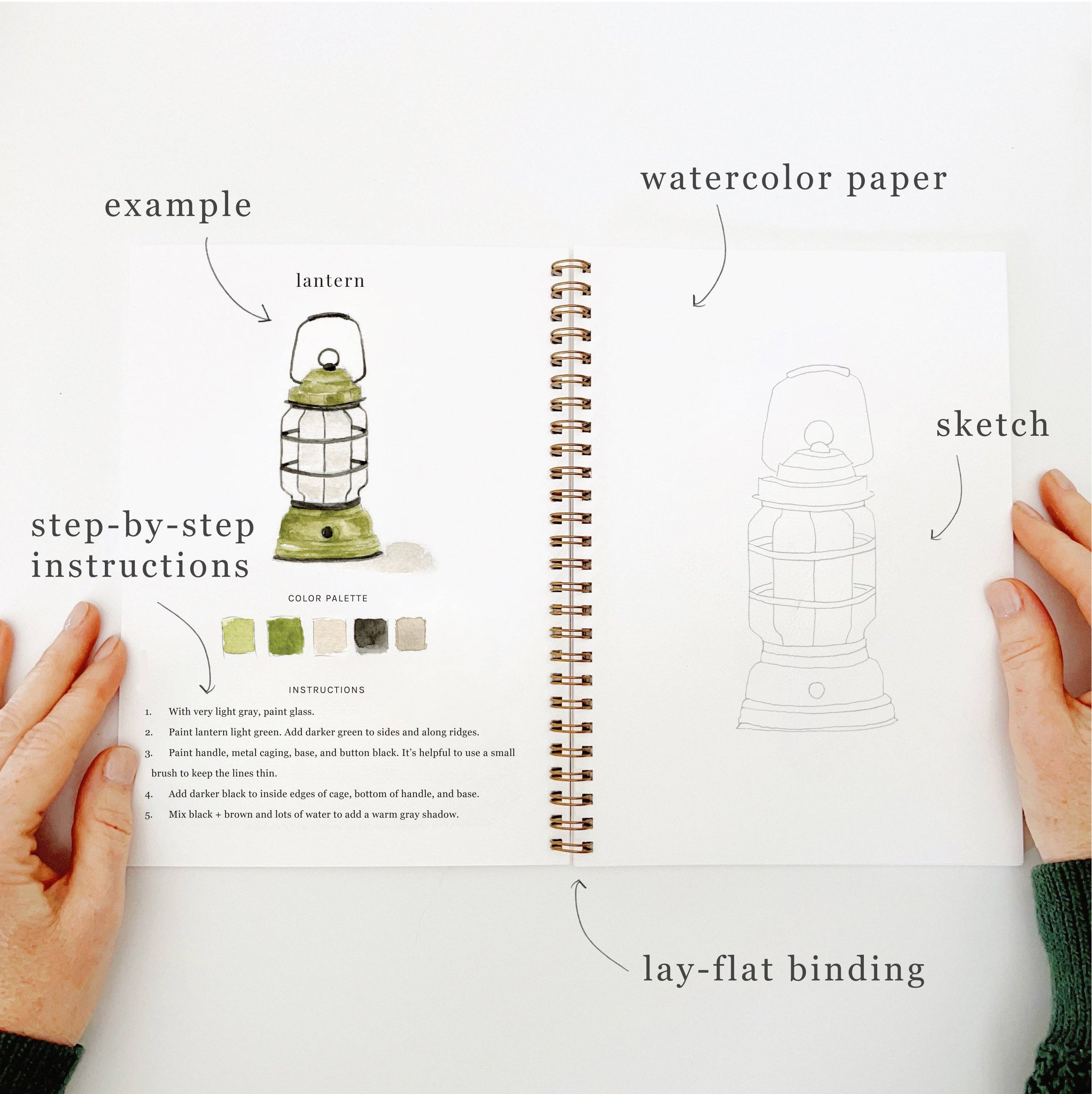 Camping watercolor workbook - Sugar River Shoppe