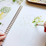 Flowers watercolor workbook - Sugar River Shoppe