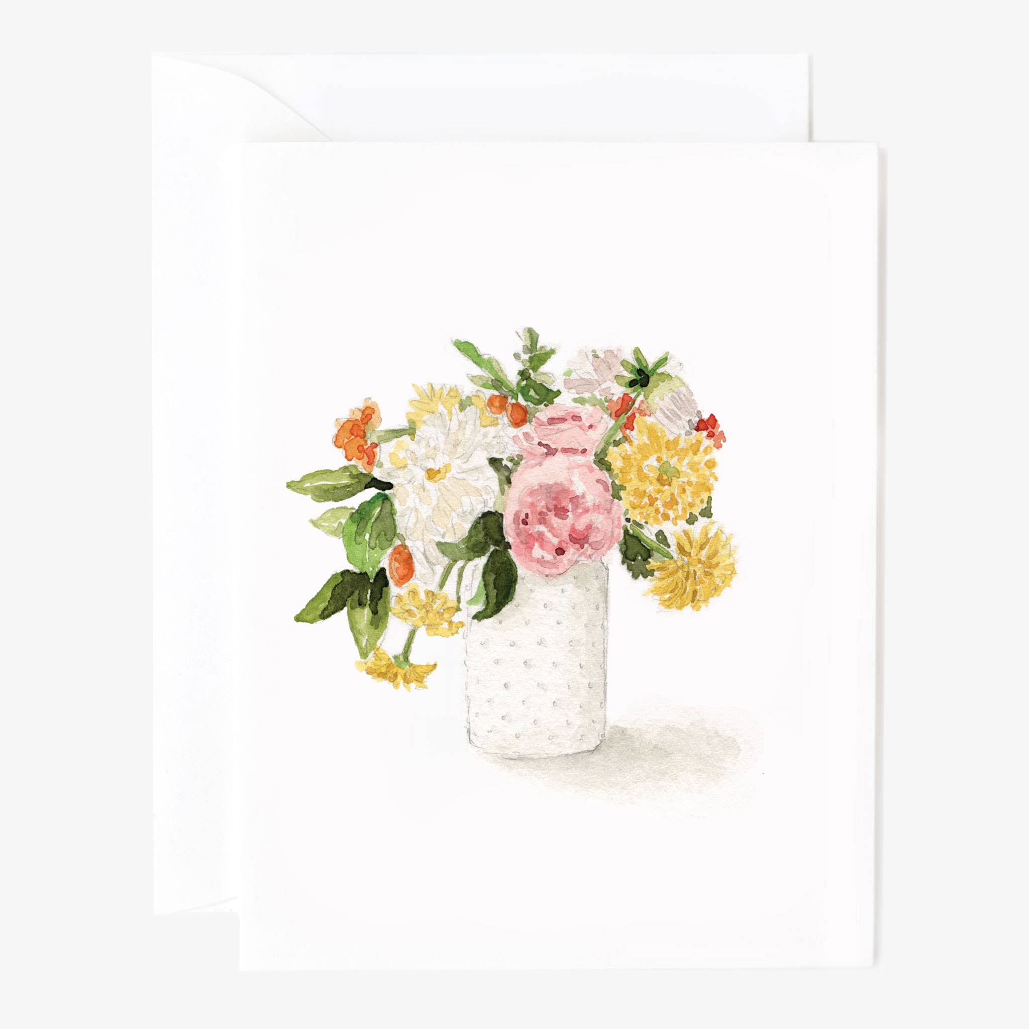 Hobnail bouquet notecards - Sugar River Shoppe
