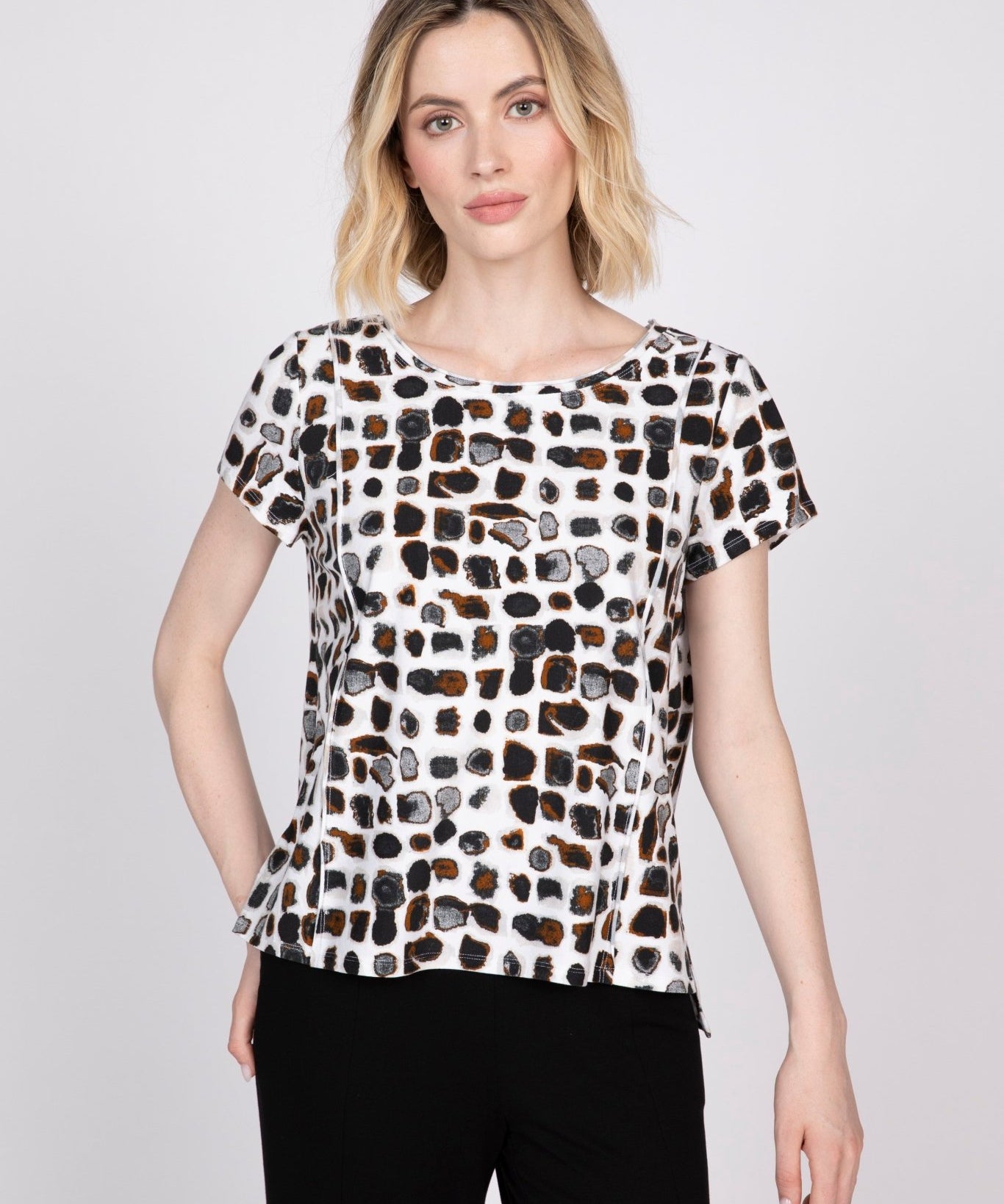 Essential Knit Dot Cap Sleeve Tee - Habitat - 194451669227 - Sugar River Shoppe - 