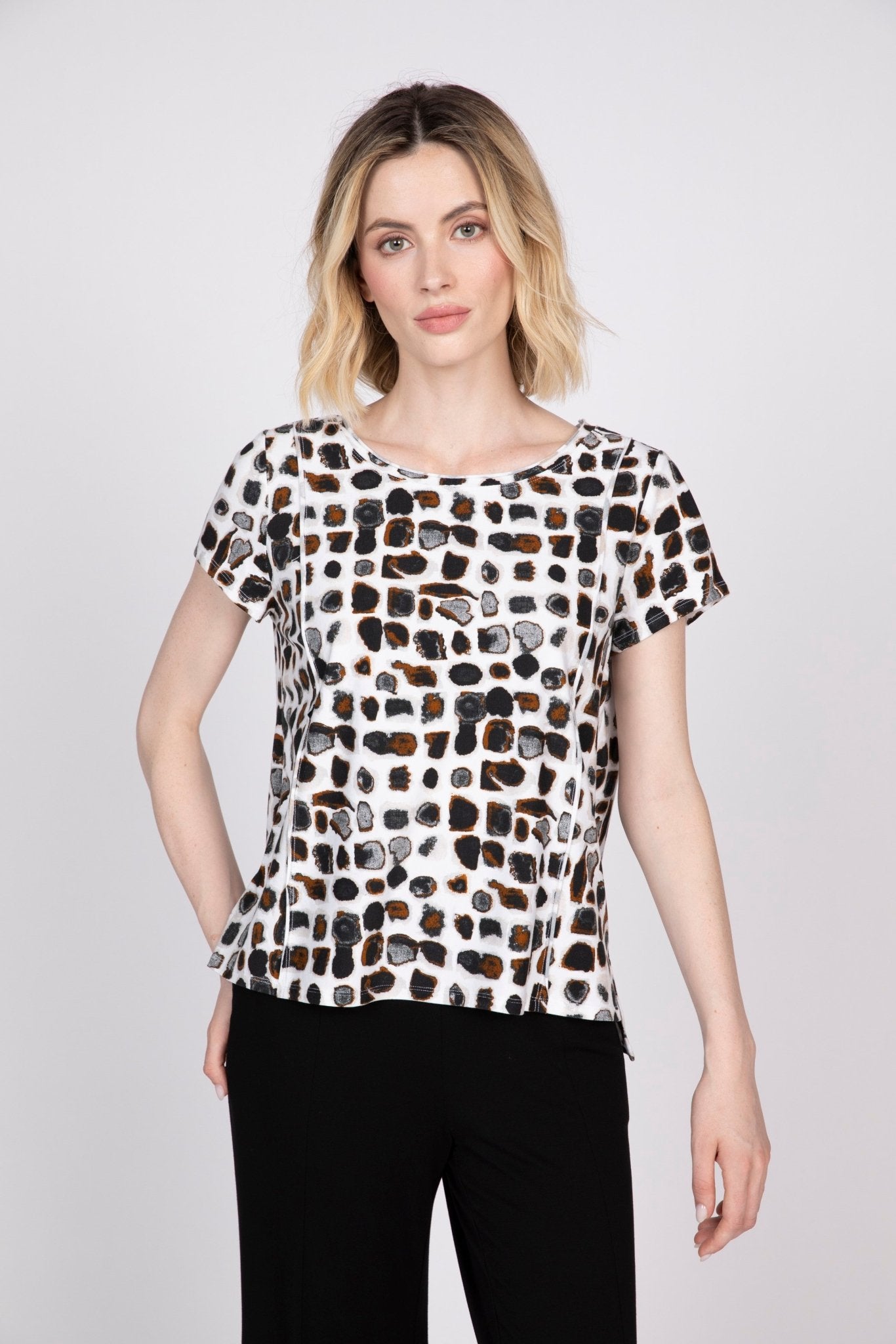 Essential Knit Dot Cap Sleeve Tee - Habitat - 194451669227 - Sugar River Shoppe - 