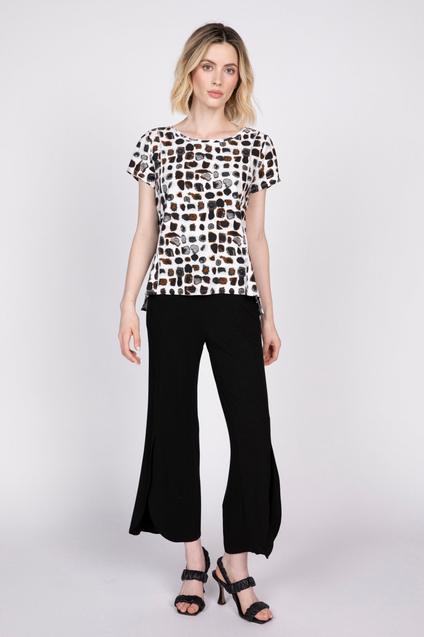 Essential Knit Dot Cap Sleeve Tee - Habitat - 194451669227 - Sugar River Shoppe - 