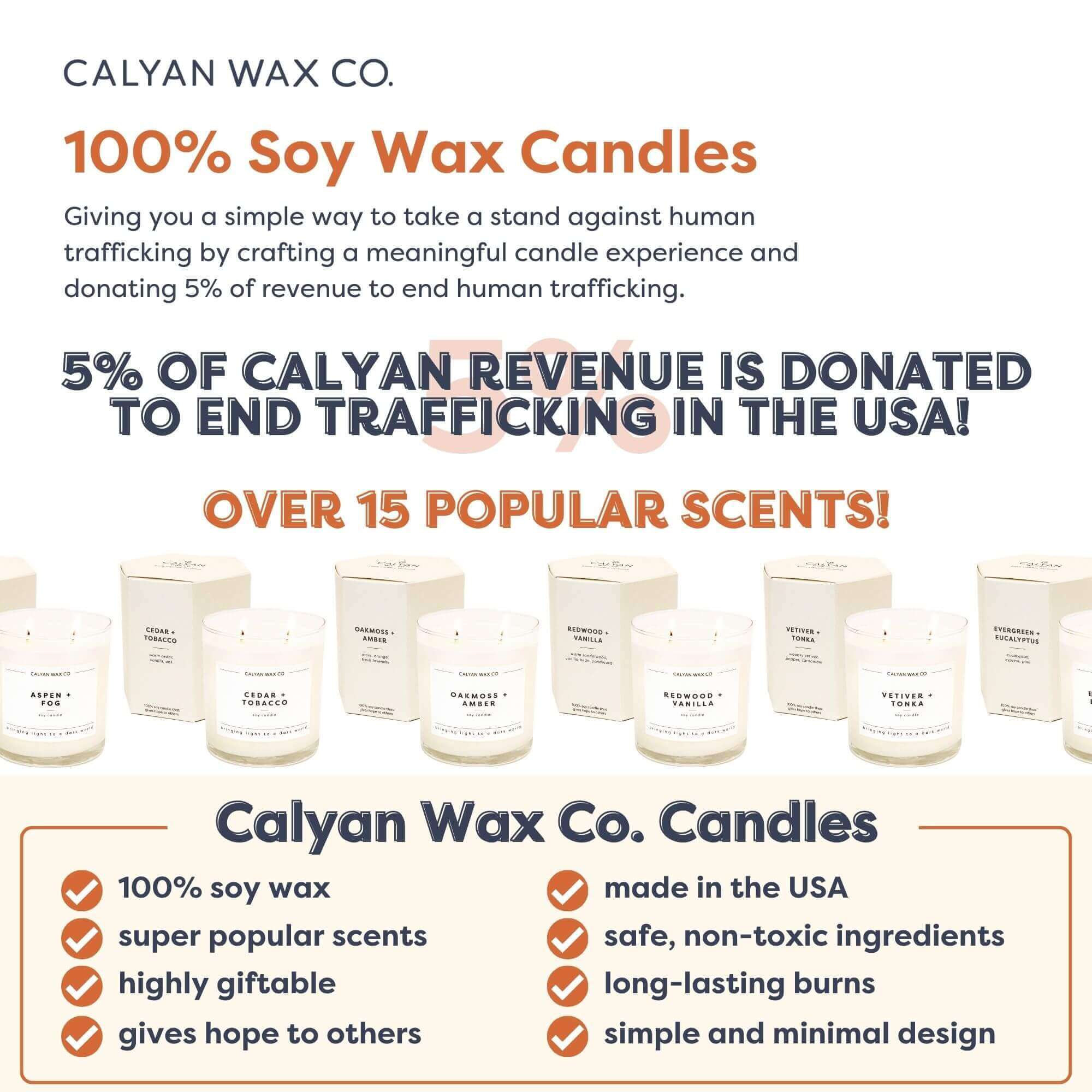 Evergreen + Eucalyptus - Glass Tumbler Soy Candle - Calyan Wax Co. - 856207008048 - Sugar River Shoppe - 