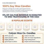 Evergreen+Eucalyptus - 3 Wick Clear Glass Tumbler Soy Candle - Calyan Wax Co. - 856207008307 - Sugar River Shoppe - 