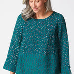 Express Dot Mix Side Button Tunic - Habitat - 194451627494 - Sugar River Shoppe - 
