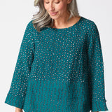 Express Dot Mix Side Button Tunic - Habitat - 194451627494 - Sugar River Shoppe - 