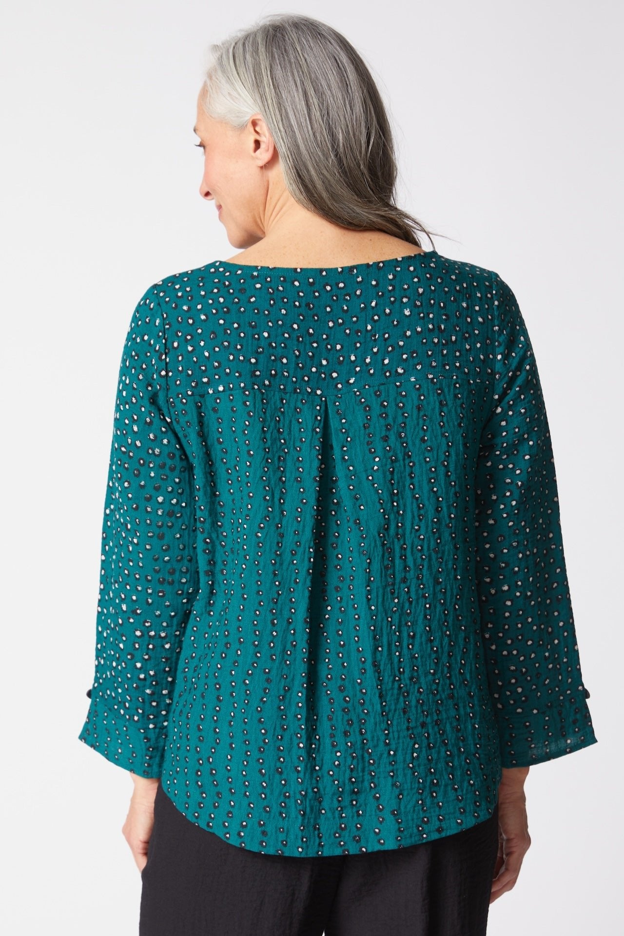 Express Dot Mix Side Button Tunic - Habitat - 194451627494 - Sugar River Shoppe - 