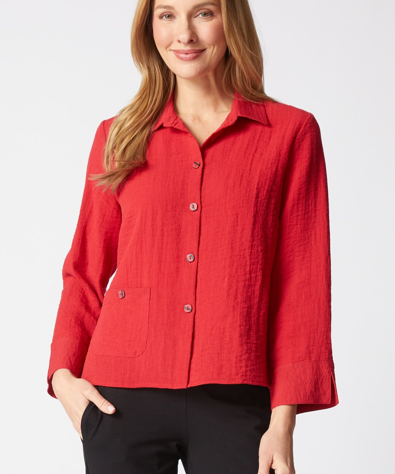 Express Solid Jill Shirt - Habitat -  - Sugar River Shoppe - 