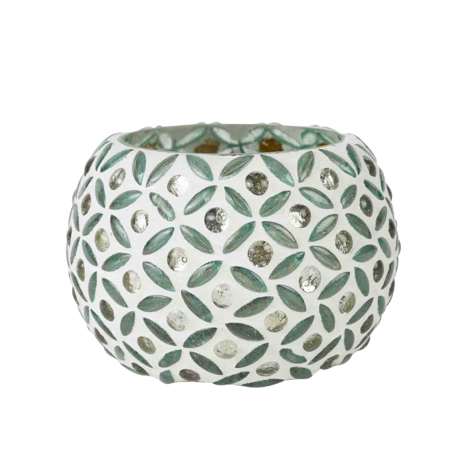 Chamakana Candleholder - Aqua - Sugar River Shoppe