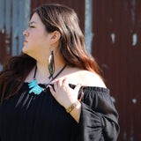 Woven Regalite Stacked Stone Bracelet-Multi