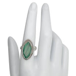 Faceted Malachite Sterling Silver Ring - Amberman - 55374376 - Sugar River Shoppe - 