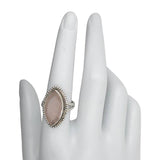 Faceted Rose Quartz Sterling Silver Ring - Amberman - 55407144 - Sugar River Shoppe - 
