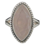 Faceted Rose Quartz Sterling Silver Ring - Amberman - 55407144 - Sugar River Shoppe - 