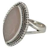 Faceted Rose Quartz Sterling Silver Ring - Amberman - 55407144 - Sugar River Shoppe - 