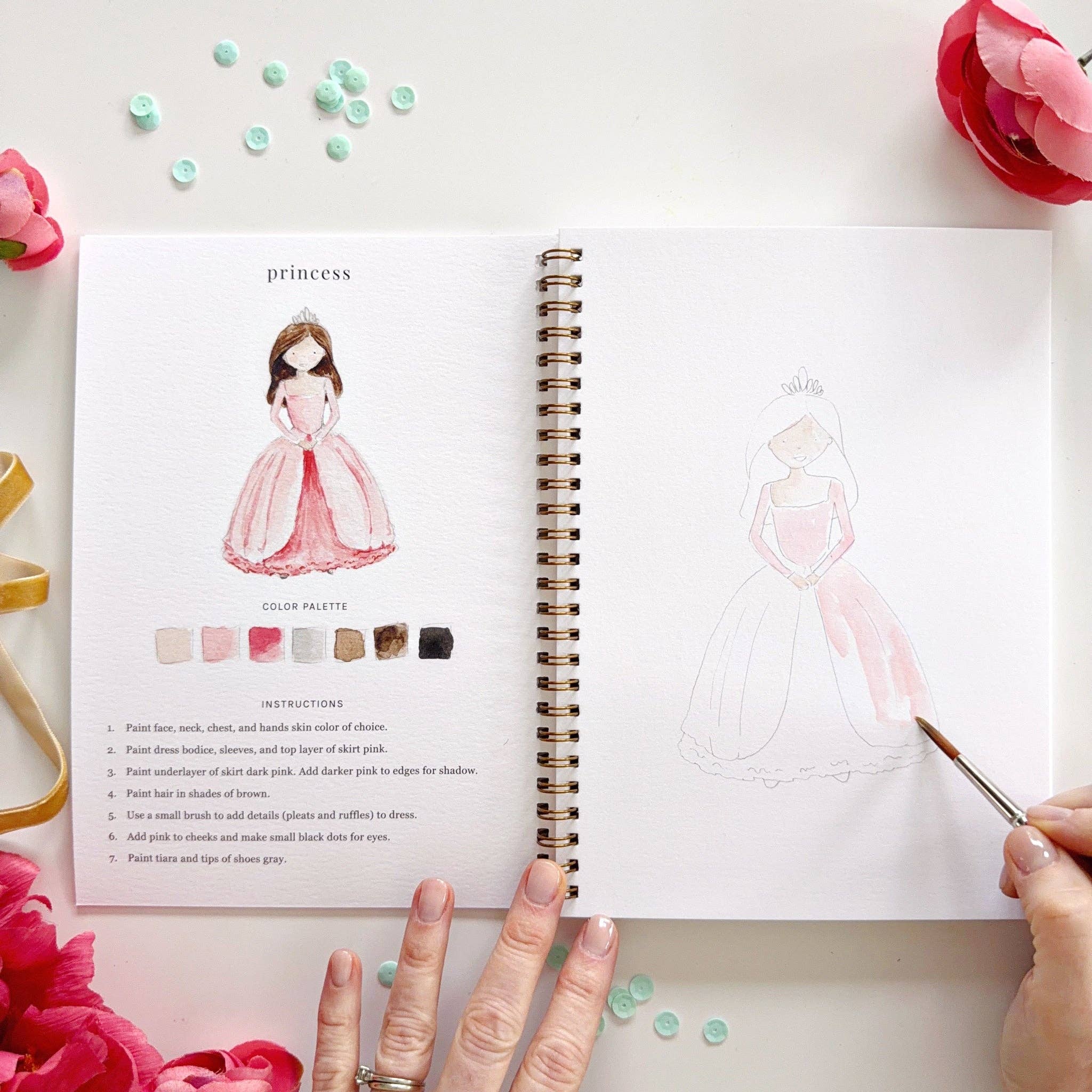 Fairytale watercolor workbook - emily lex studio - 8101397410280 - Sugar River Shoppe - 