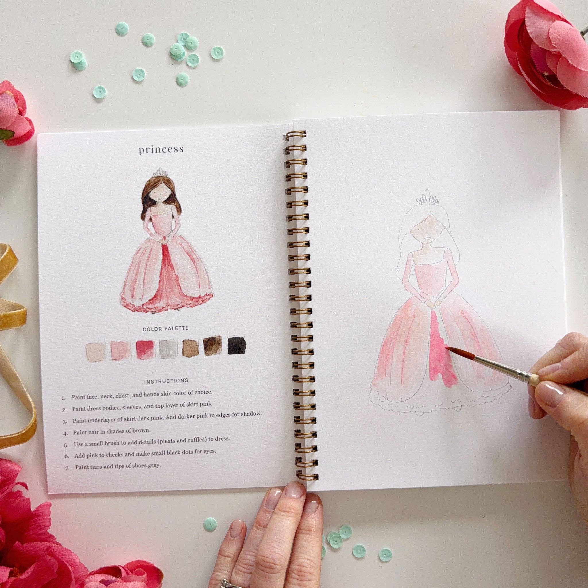 Fairytale watercolor workbook - emily lex studio - 8101397410280 - Sugar River Shoppe - 