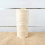 Farmhouse Ridges Tall Vase - Drift White - Rowe Pottery - 86304296 - Sugar River Shoppe - 