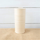 Farmhouse Ridges Tall Vase - Drift White - Rowe Pottery - 86304296 - Sugar River Shoppe - 