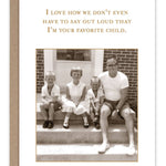 Favorite Child Family Birthday Card - Shannon Martin Design - 810098926027 - Sugar River Shoppe - 