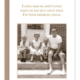 Favorite Child Family Birthday Card - Shannon Martin Design - 810098926027 - Sugar River Shoppe - 