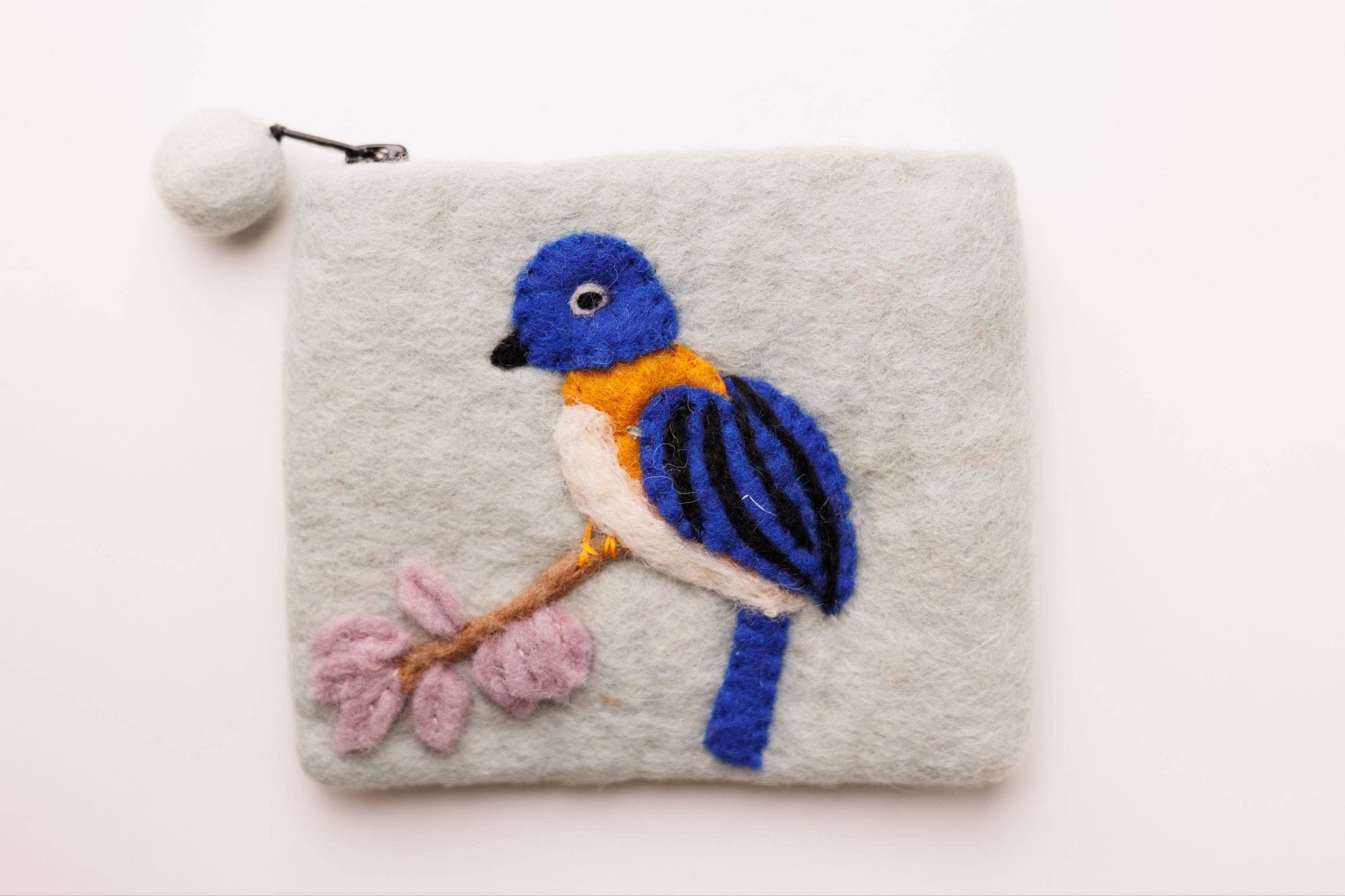 Felt Purse, Bluebird - Talla Imports - 47587368 - Sugar River Shoppe - 