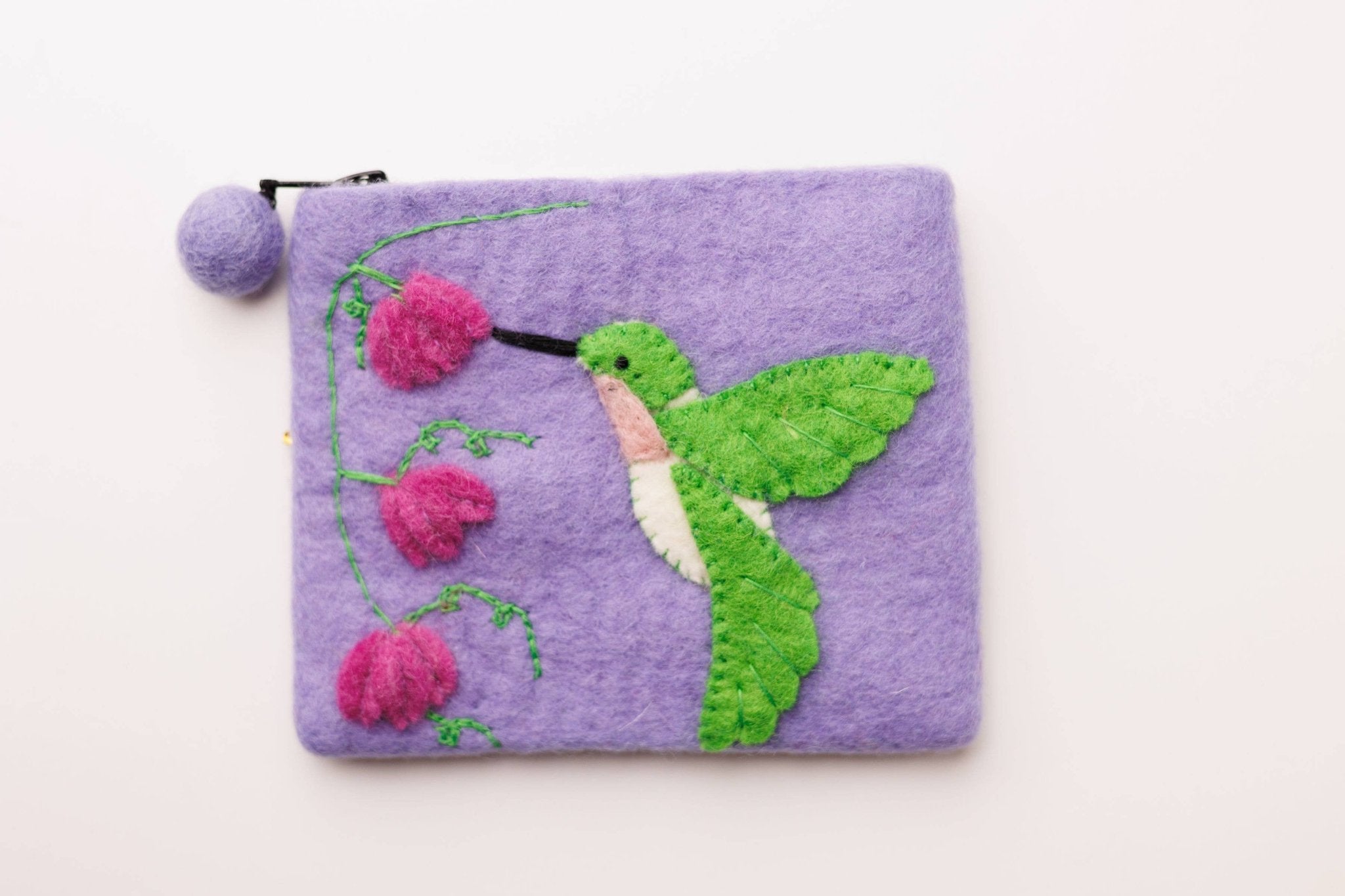 Felt Purse, Hummingbird - Talla Imports - 48537640 - Sugar River Shoppe - 