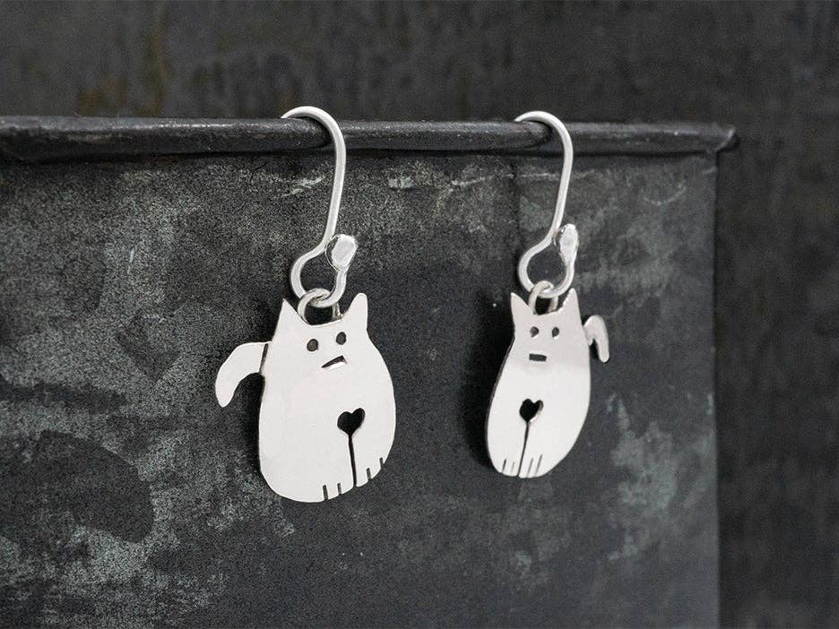 Fat Cat Earring