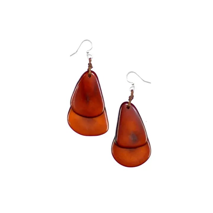 Fiesta Earrings - Tagua by Soraya Cedeno - 615953151671 - Sugar River Shoppe - 