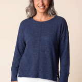 Pasadena Stripe Grove Pullover - Harbor