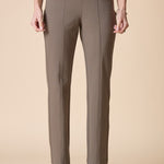 Luxe Ponte Seamed Pocket Pant - Umber