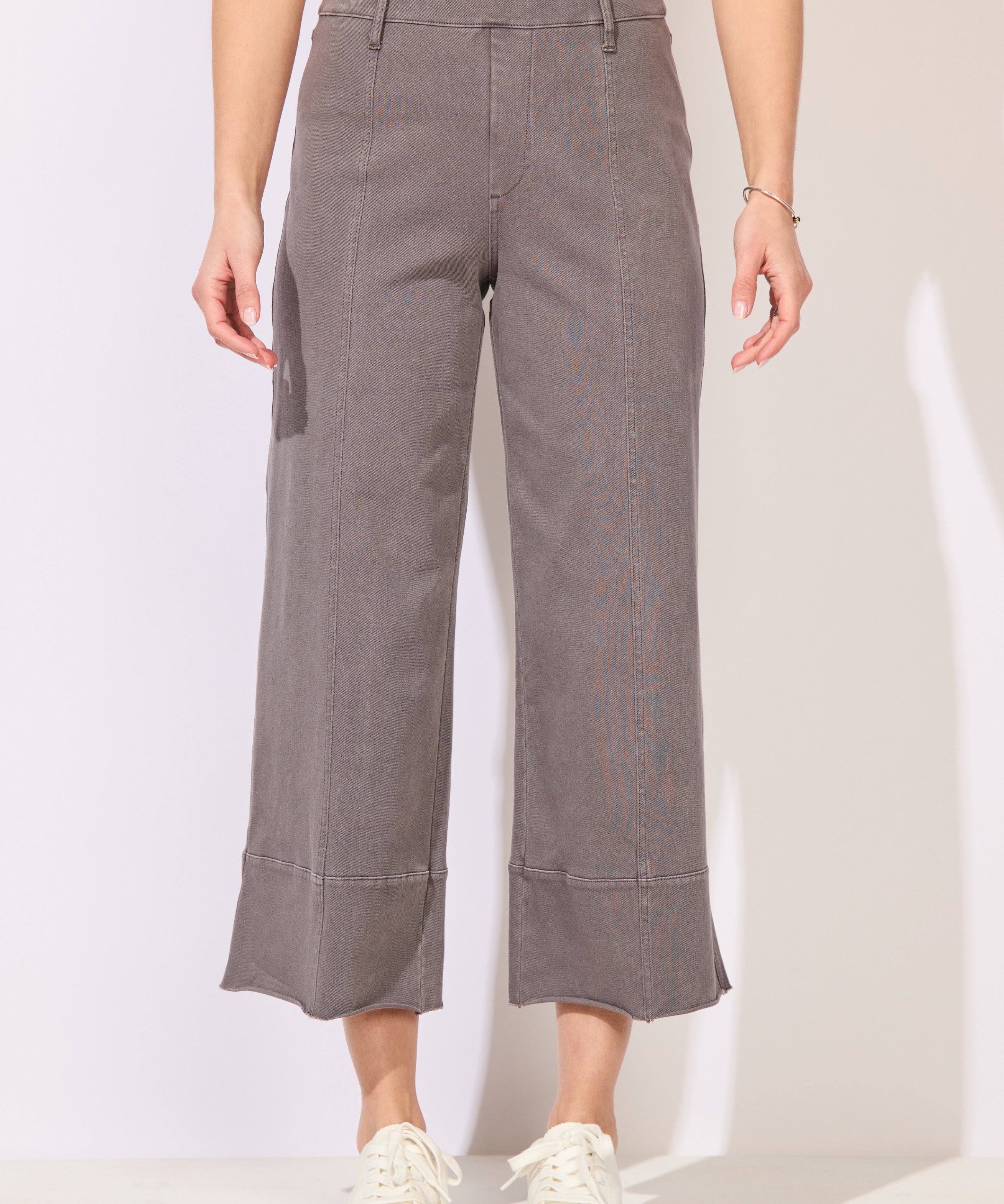 Knit Denim Crop Jean - Volcano