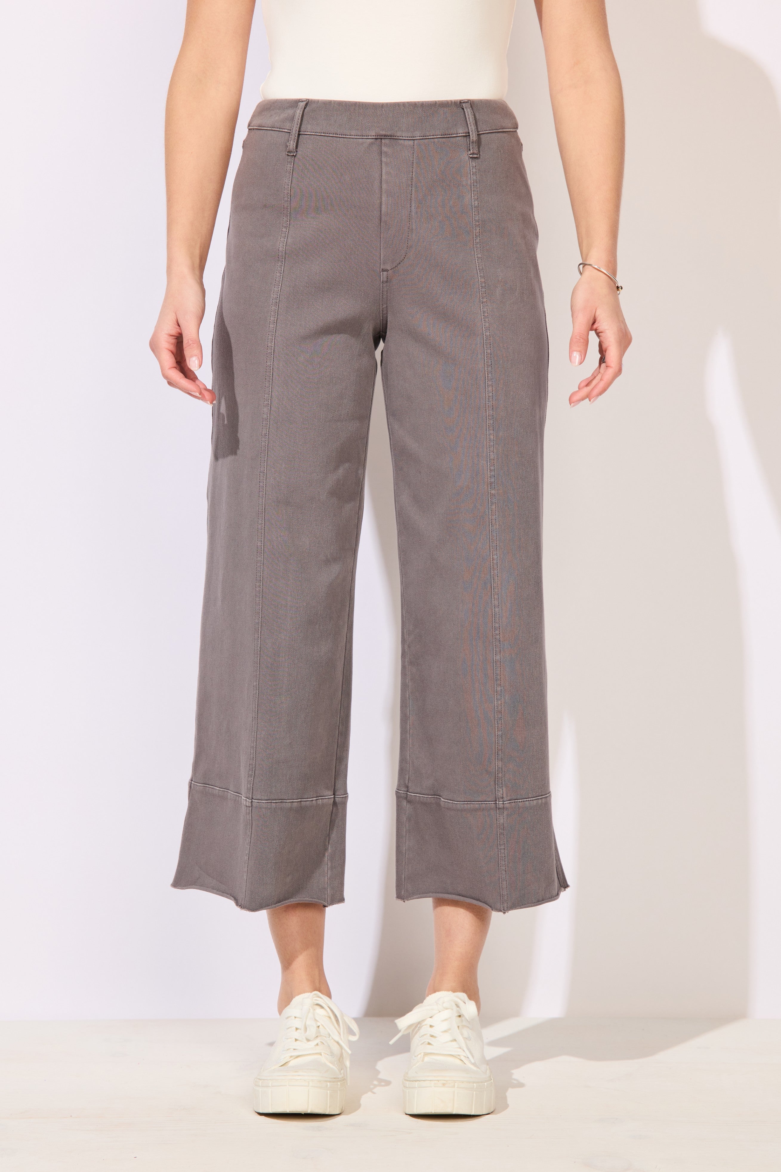 Knit Denim Crop Jean - Volcano