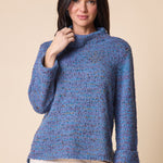 Confetti Funnel Neck Pullover - Harbor