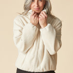 Faux Fur Cocoon Jacket