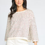 Velura Knit Lustre Pullover - Ivory