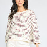 Velura Knit Lustre Pullover - Ivory