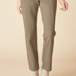 Luxe Ponte Seamed Pocket Pant - Umber