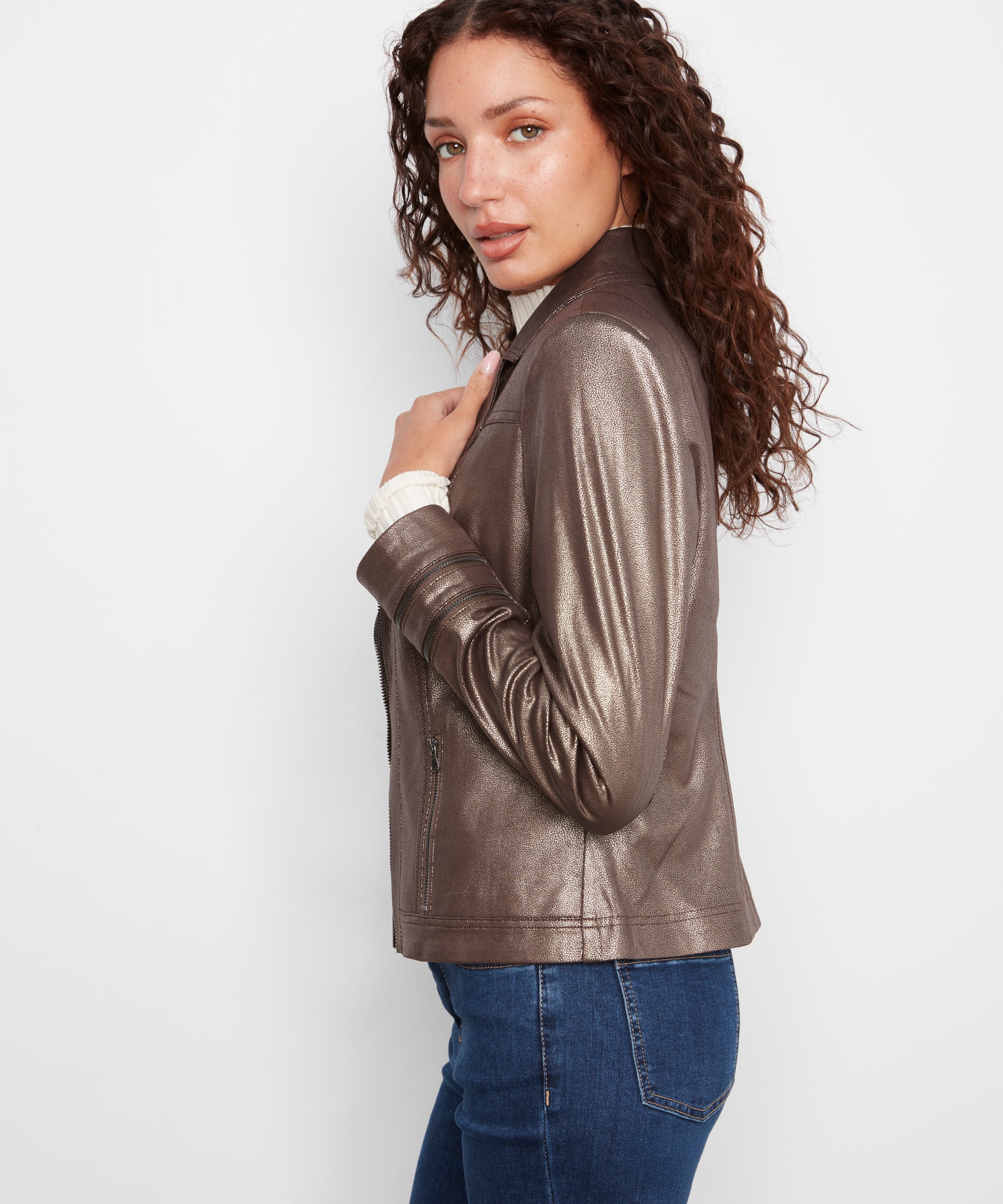 Foil Vintage Faux Leather Hunter