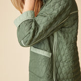 Double Faced Quilts Urban Jacket - Fern