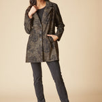 Luxe Cord Paris Car Coat - Umber