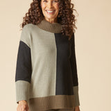 Yin Yang Mix It Up Tunic - Umber