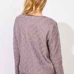 Cozy Diamond Easy Pullover - Rosewater