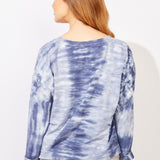 River Modal Spandex Sunset Pullover - Navy