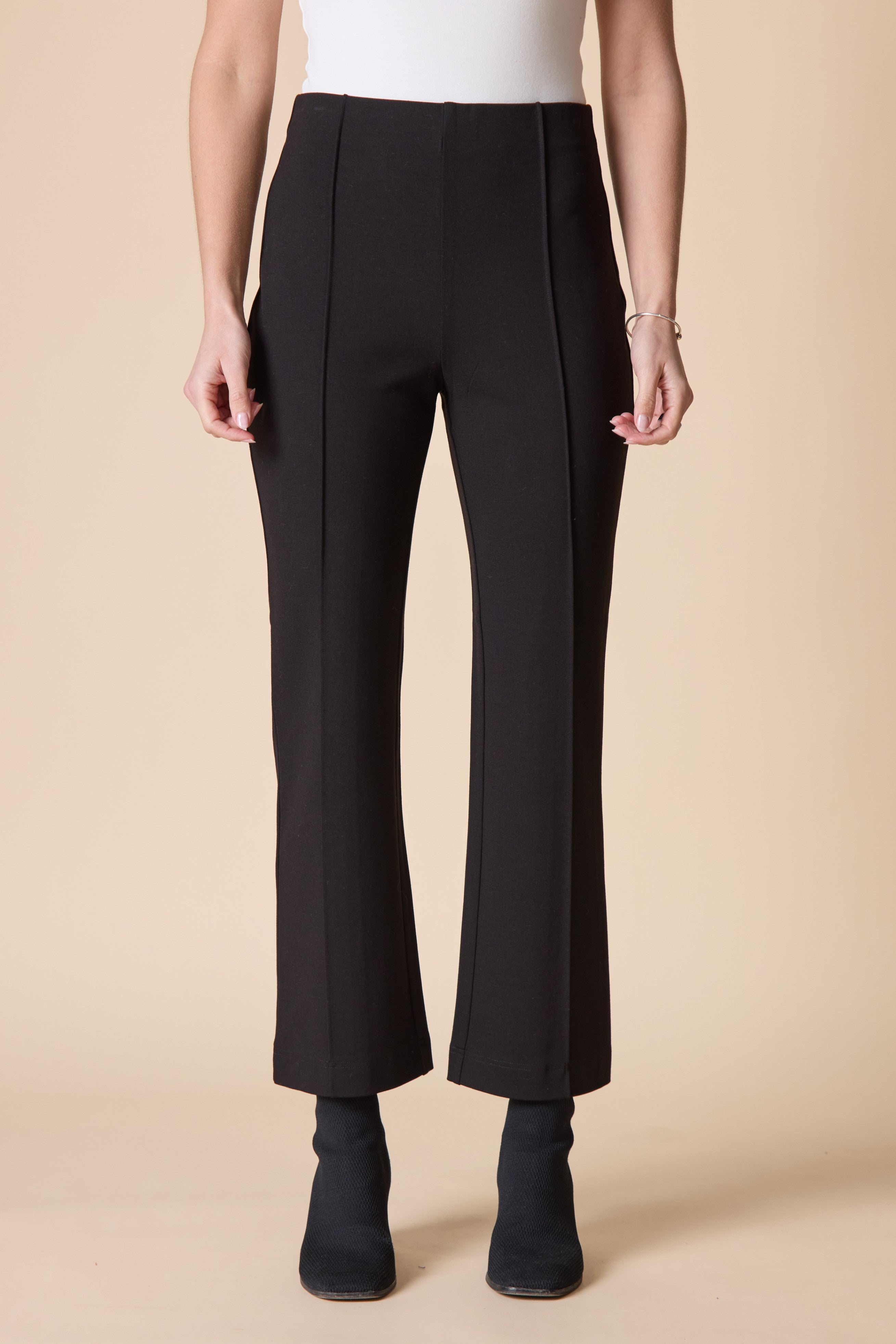 Luxe Ponte Kickflare Pant - Black