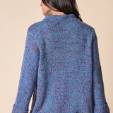 Confetti Funnel Neck Pullover - Harbor