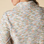 Soft Speckle Speckled Cowl Top - Dove