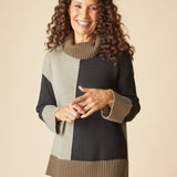 Yin Yang Mix It Up Tunic - Umber