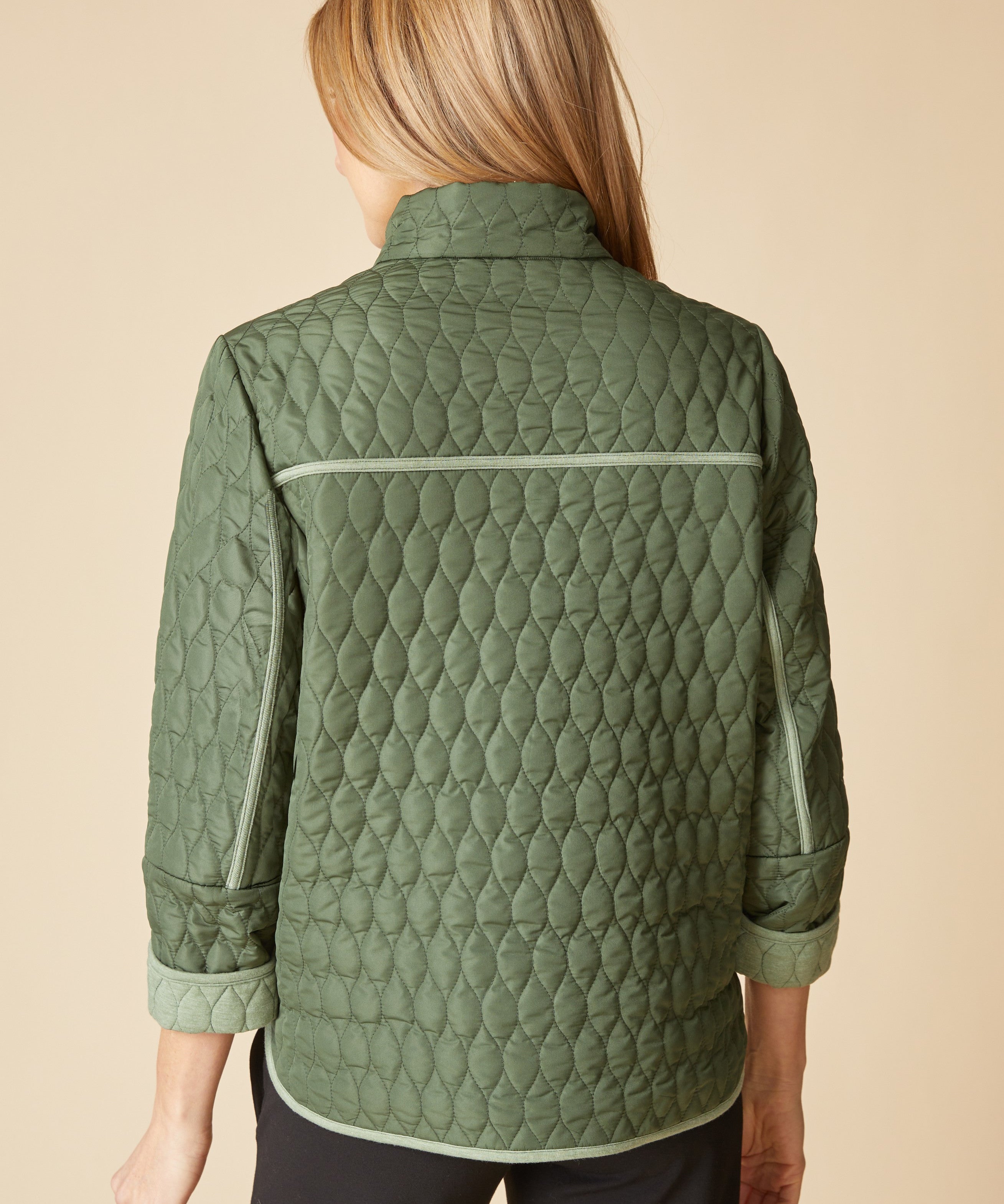 Double Faced Quilts Urban Jacket - Fern