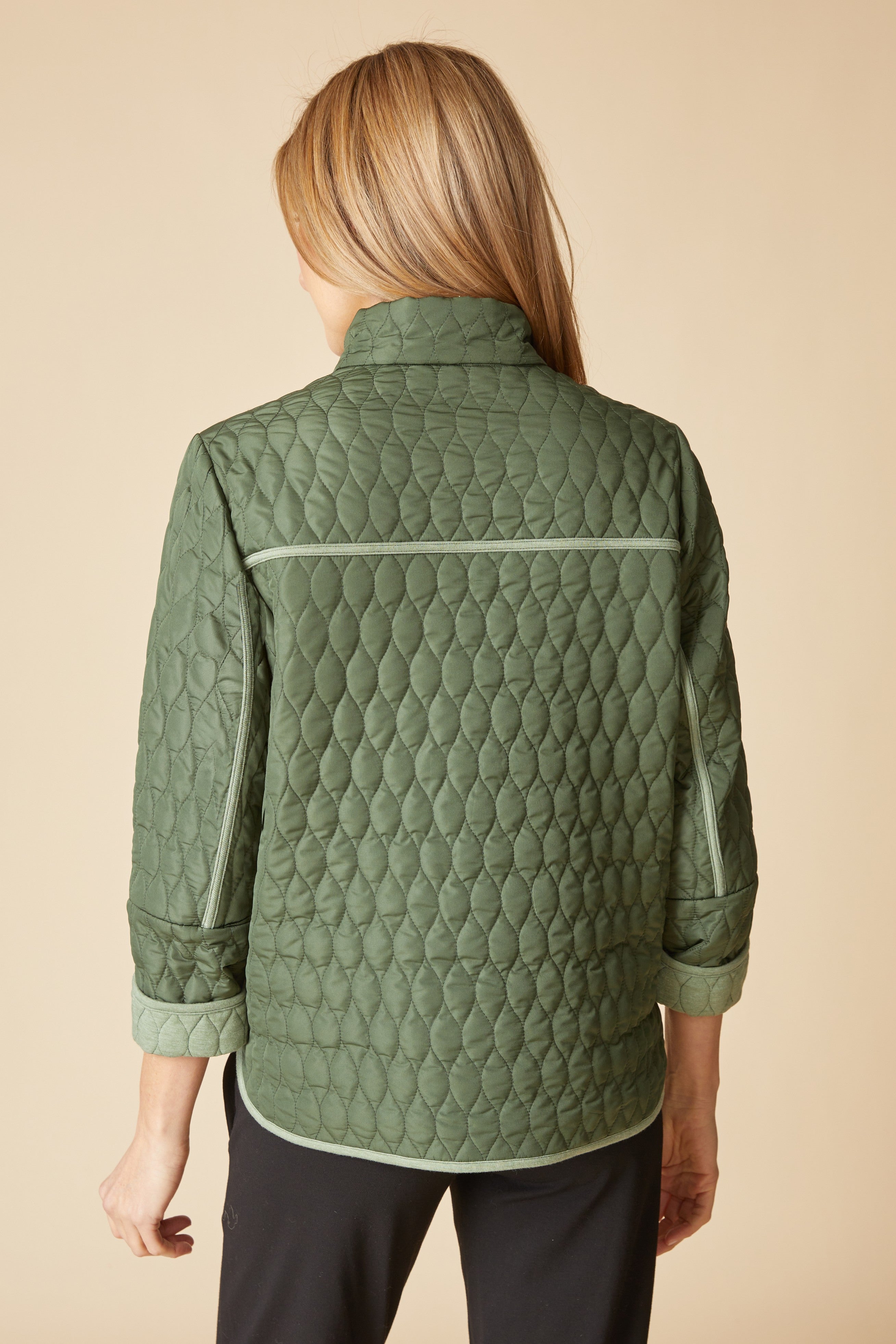 Double Faced Quilts Urban Jacket - Fern