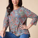 Super Soft Fleece Boxy Crew - Fern